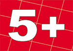   "5+" (.)